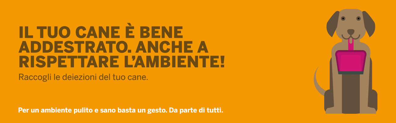 Il cane è bene addestrato. Anche a rispettare l'ambiente.